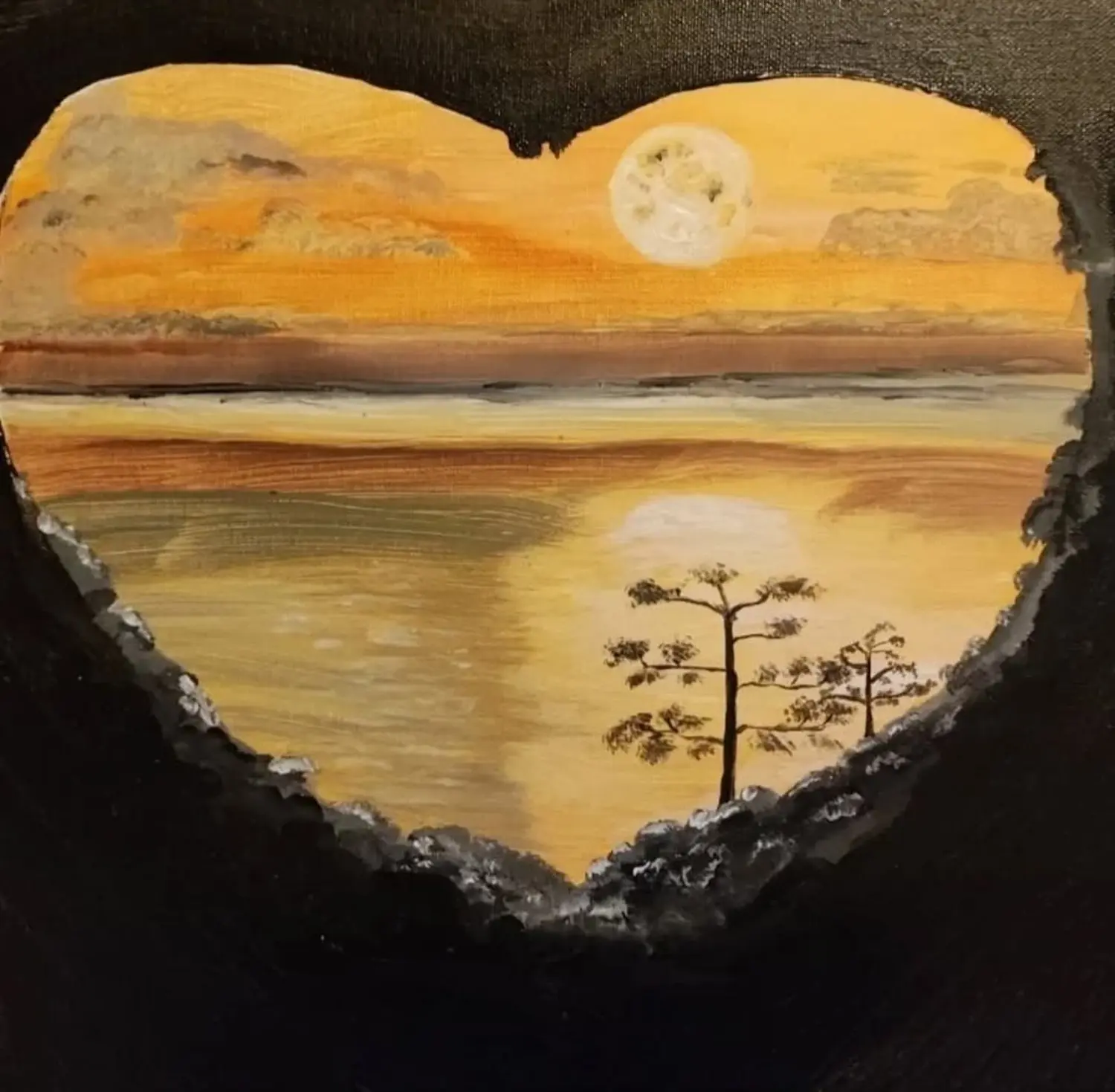 Heiko Wolf -   Abendstille Acryl auf Keilrahmen