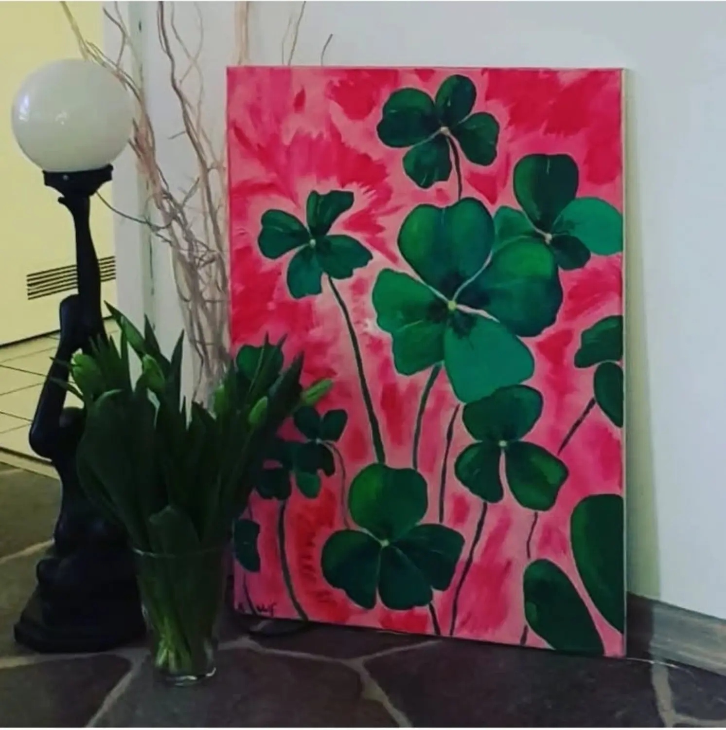 Heiko Wolf -   Glück Acryl auf Keilrahmen