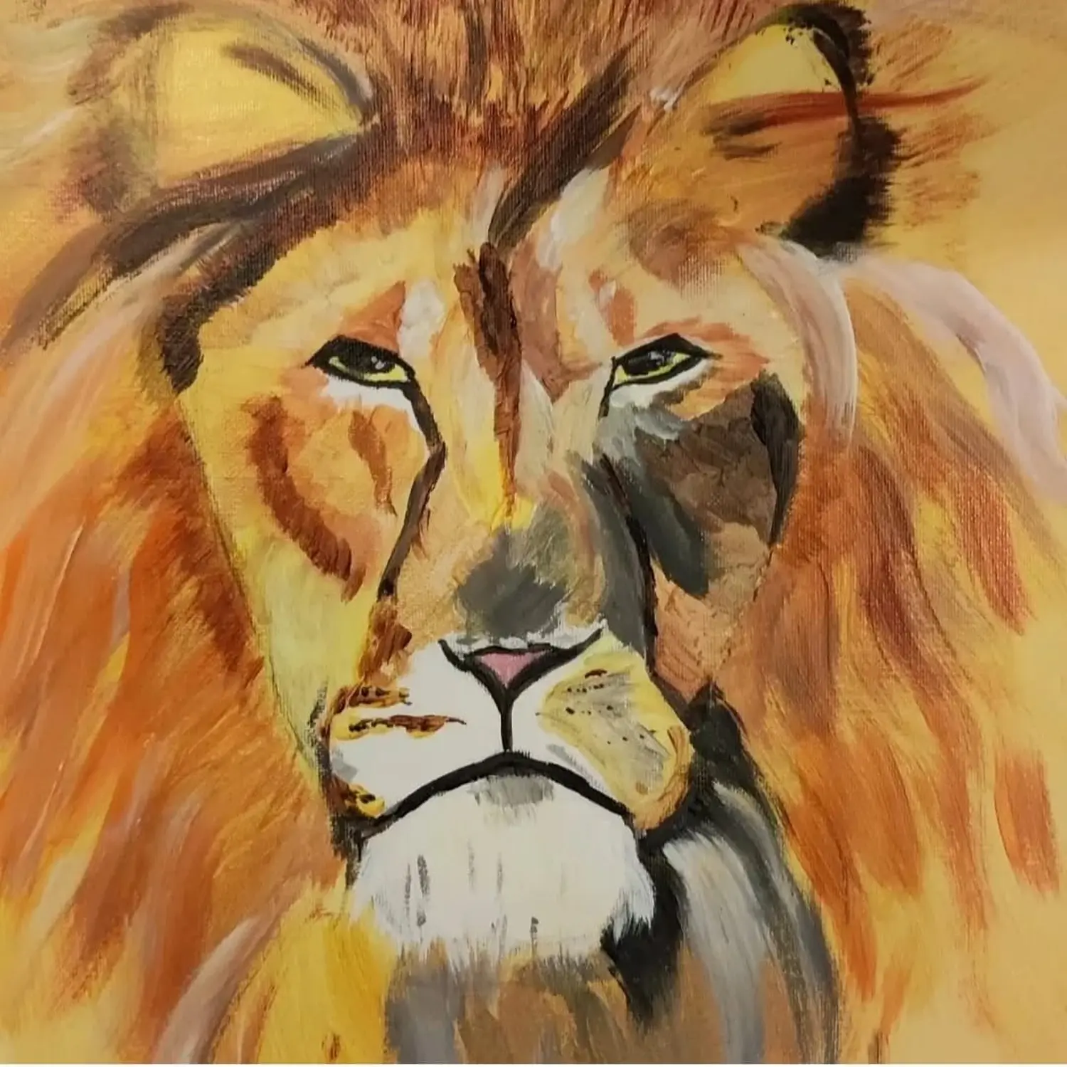 Heiko Wolf -   Löwe Acryl auf Keilrahmen