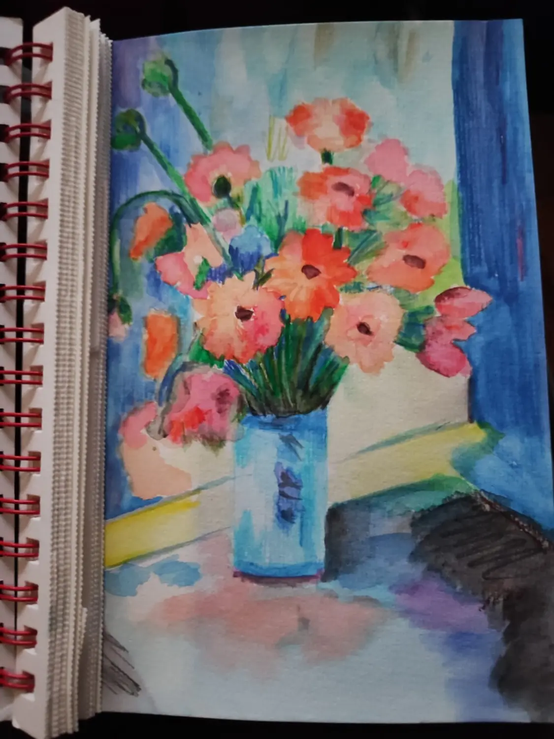 Heiko Wolf -   Sommergruß auf Aquarellpapier