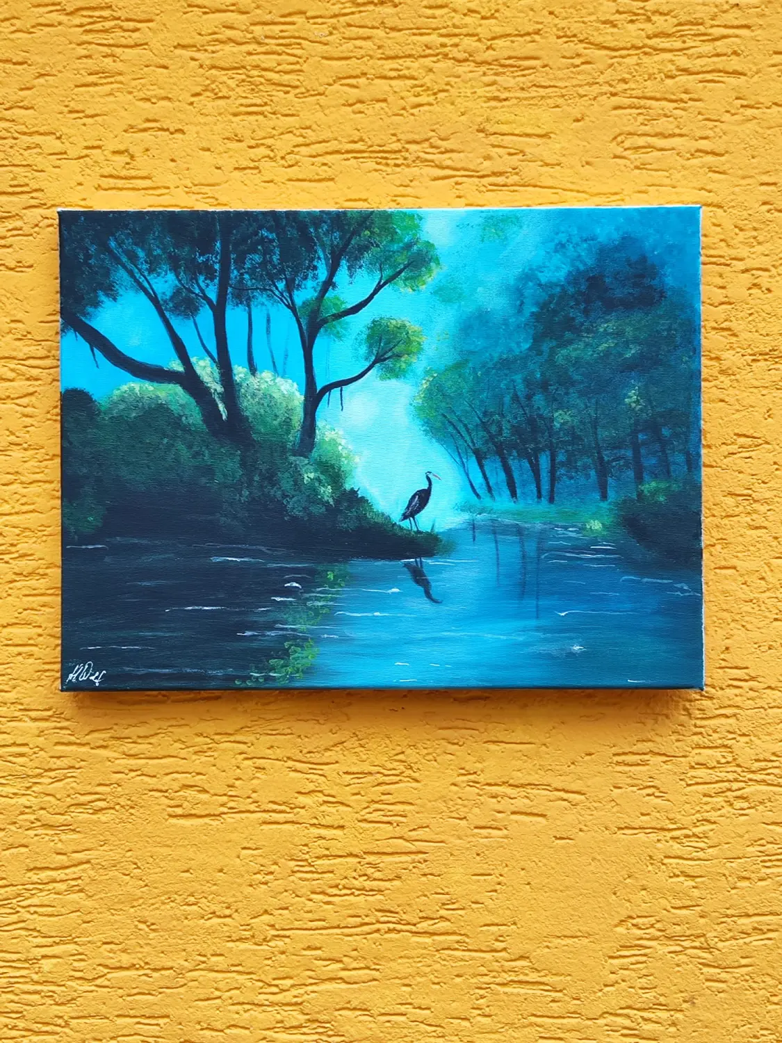 Heiko Wolf -  König der Fischer Acryl auf Malkarton